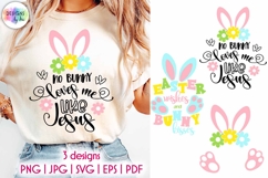 Easter Bunny SVG | Easter Wishes and Bunny Kisses SVG Product Image 1