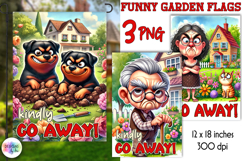 Sarcastic Garden Flag Bundle, Funny Garden Sign, Funny Quote Product Image 4