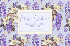 Magic vector wisteria flowers Product Image 1