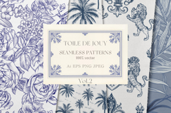 TOILE DE JOUY vector patterns set Product Image 1