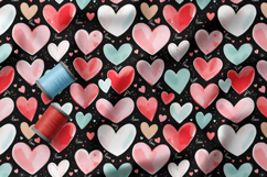 Doodle Hearts Pattern Collection | Romantic and Cute Pattern Product Image 3