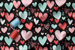 Doodle Hearts Pattern Collection | Romantic and Cute Pattern Product Image 4