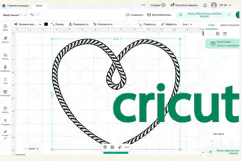 Cowboy Rope Heart SVG | Western Love Design Product Image 2