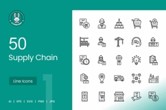 Supply Chain Line Icons Product Image 1