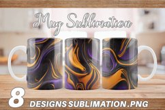 Mug sublimation design with Liquid Halloween color Product Image 1