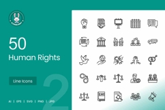 Human Rights Line Icons Product Image 1