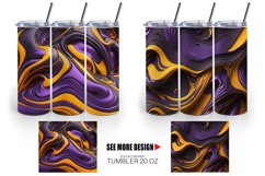 Tumbler design 3D Liquid Halloween color | Tumbler Wrap Product Image 2