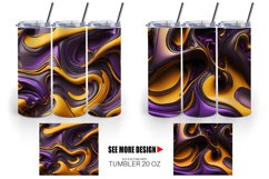 Tumbler design 3D Liquid Halloween color | Tumbler Wrap Product Image 3