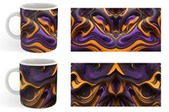 Mug sublimation design with Liquid Halloween color Product Image 4