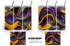 Tumbler design 3D Liquid Halloween color | Tumbler Wrap Product Image 4