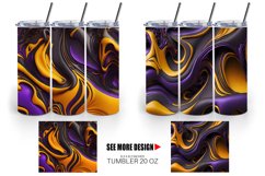 Tumbler design 3D Liquid Halloween color | Tumbler Wrap Product Image 5