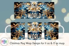 Christmas Mug Wrap 11 oz | Joy to the World Mug Wrap 15 oz Product Image 1