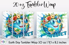 Save the Planet Tumbler Wrap, Eco Friendly Tumbler, Go Green Product Image 1