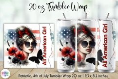 American Babe Patriotic Tumbler Wraps Bundle, Fourth of July Product Image 12