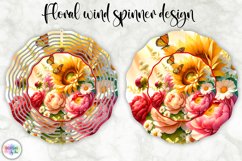 Spring Flowers Wind Spinner | Wildflowers Wind Spinner Print Product Image 1