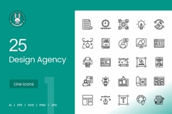 25 Design Agency Essentials Icons Product Image 1