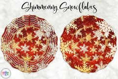 Christmas Wind Spinner | Shimmering Snowflakes Print Product Image 1