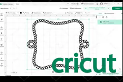 Rope Frame SVG | Western Nautical Border Product Image 2
