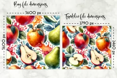 Lunch Bag Sublimation | Fruits and Berries Lunch Bag Print Product Image 2