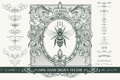 Calligraphic set of vintage flourishes Product Image 1