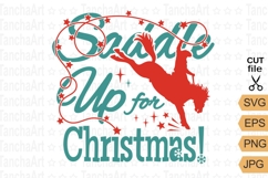 Saddle Up for Christmas SVG | Western Cowboy Christmas Shirt Product Image 1