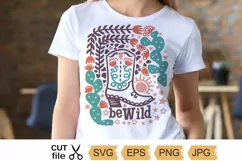 Cowgirl Be Wild Tshirt Design Printable SVG PNG Product Image 1