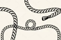 Cowboy Lasso Frame SVG | Western Rope Border Product Image 4