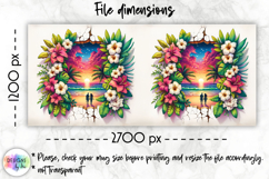3D Tropical Sunset Beach Mug Wraps, Summer Mug Prints Product Image 2