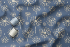 Daisies Seamless Patterns, Minimal Boho Floral Digital Paper Product Image 4