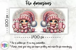 Christmas Coffee Mug Wrap, Christmas Baby Gnome, Cute Doll Product Image 2