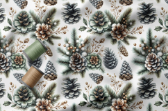 Christmas Seamless Patterns Bundle, Holiday Digital Paper Product Image 5