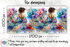 Positive Affirmations Mug Wraps PNG, Inspirational Women Mug Product Image 3