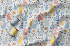 Playful Easter Bunny Seamless Patterns Product Image 3