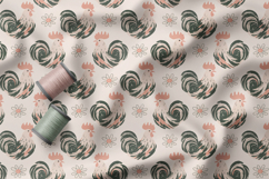 Rustic Rooster Seamless Pattern Collection Farmhouse Style Product Image 3
