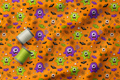 Cute Halloween Monsters Pattern, Funny Monster Collection Product Image 4