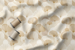 Art Deco Ginkgo Floral Seamless Patterns, Modern Floral Product Image 4