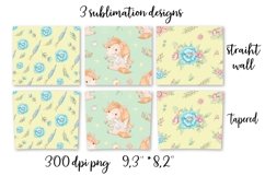 Unicorns sublimation design. Skinny tumbler wrap design. Product Image 2