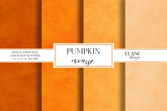 Pumpkin Colors Digital Paper, Autumn Scrapbook Background Product Image 1