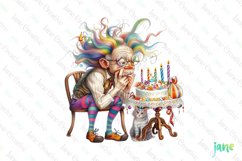 Quirky Grandpa Sublimation Clipart Product Image 1