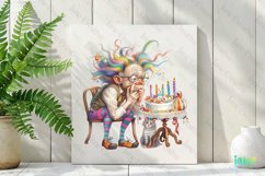 Quirky Grandpa Sublimation Clipart Product Image 2