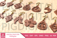 Boho Tribal Earring SVG Bundle Product Image 2