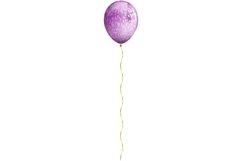 Set of realistic festive balloons. EPS, PNG, JPG Product Image 4