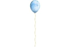 Set of realistic festive balloons. EPS, PNG, JPG Product Image 5