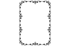 Set of rectangular frames with vines and leaves. EPS,JPG,PNG Product Image 3