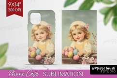 Retro Easter Phone Case PNG - Easter Case PNG Sublimation Product Image 1