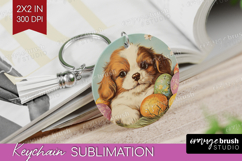 Retro Easter Keychain PNG - Easter Keychain Sublimation Product Image 1