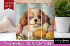 Retro Easter Tumbler Wrap - Easter Tumbler PNG Sublimation Product Image 1