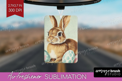 Retro Easter Air Freshener PNG - Easter PNG Sublimation Product Image 1