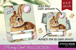 Happy Easter Money Card PNG - Retro Easter Money Card Holder Product Image 1