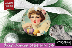 Retro Easter Ornament PNG - Easter PNG Sublimation Product Image 1
